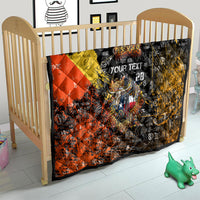 Personalized Texas State Pride Quilt Urban Graffiti Style - Longhorn Skull - Oil Derrick Graphic