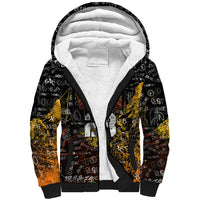Personalized Texas State Pride Sherpa Hoodie Urban Graffiti Style - Longhorn Skull - Oil Derrick Graphic