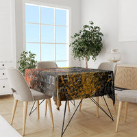 Personalized Texas State Pride Tablecloth Urban Graffiti Style - Longhorn Skull - Oil Derrick Graphic