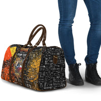 Personalized Texas State Pride Travel Bag Urban Graffiti Style - Longhorn Skull - Oil Derrick Graphic