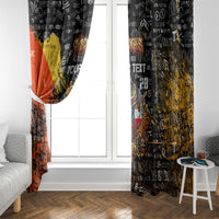 Personalized Texas State Pride Window Curtain Urban Graffiti Style - Longhorn Skull - Oil Derrick Graphic