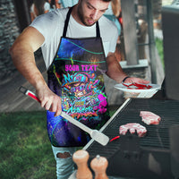 Personalized New Jersey Graffiti Mascot Apron Urban Street Art - Vibrant Neon Spray Paint Aesthetic