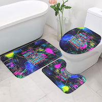 Personalized New Jersey Graffiti Mascot Bathroom Set Urban Street Art - Vibrant Neon Spray Paint Aesthetic