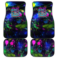 Personalized New Jersey Graffiti Mascot Car Mats Urban Street Art - Vibrant Neon Spray Paint Aesthetic