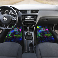 Personalized New Jersey Graffiti Mascot Car Mats Urban Street Art - Vibrant Neon Spray Paint Aesthetic