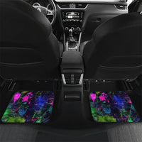 Personalized New Jersey Graffiti Mascot Car Mats Urban Street Art - Vibrant Neon Spray Paint Aesthetic