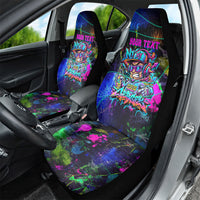 Personalized New Jersey Graffiti Mascot Car Seat Cover Urban Street Art - Vibrant Neon Spray Paint Aesthetic