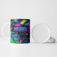 Personalized New Jersey Graffiti Mascot Ceramic Mug Urban Street Art - Vibrant Neon Spray Paint Aesthetic
