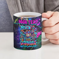 Personalized New Jersey Graffiti Mascot Ceramic Mug Urban Street Art - Vibrant Neon Spray Paint Aesthetic