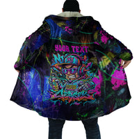 Personalized New Jersey Graffiti Mascot Cloak Urban Street Art - Vibrant Neon Spray Paint Aesthetic