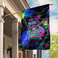 Personalized New Jersey Graffiti Mascot Garden Flag Urban Street Art - Vibrant Neon Spray Paint Aesthetic