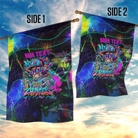 Personalized New Jersey Graffiti Mascot Garden Flag Urban Street Art - Vibrant Neon Spray Paint Aesthetic