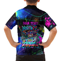 Personalized New Jersey Graffiti Mascot Hawaiian Shirt Urban Street Art - Vibrant Neon Spray Paint Aesthetic