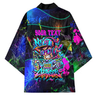 Personalized New Jersey Graffiti Mascot Kimono Urban Street Art - Vibrant Neon Spray Paint Aesthetic