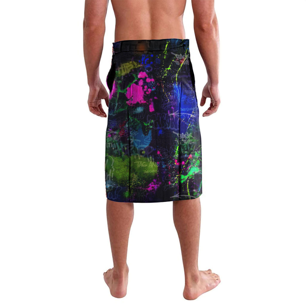 Personalized New Jersey Graffiti Mascot Lavalava Urban Street Art - Vibrant Neon Spray Paint Aesthetic