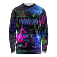 Personalized New Jersey Graffiti Mascot Long Sleeve Shirt Urban Street Art - Vibrant Neon Spray Paint Aesthetic