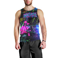 Personalized New Jersey Graffiti Mascot Men Tank Top Urban Street Art - Vibrant Neon Spray Paint Aesthetic
