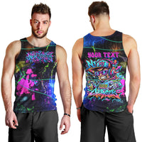 Personalized New Jersey Graffiti Mascot Men Tank Top Urban Street Art - Vibrant Neon Spray Paint Aesthetic
