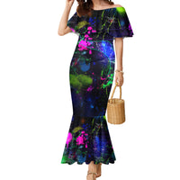 Personalized New Jersey Graffiti Mascot Mermaid Dress Urban Street Art - Vibrant Neon Spray Paint Aesthetic