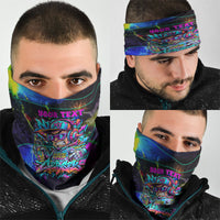 Personalized New Jersey Graffiti Mascot Neck Gaiter Urban Street Art - Vibrant Neon Spray Paint Aesthetic