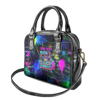 Personalized New Jersey Graffiti Mascot Shoulder Handbag Urban Street Art - Vibrant Neon Spray Paint Aesthetic
