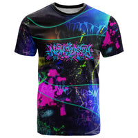 Personalized New Jersey Graffiti Mascot T Shirt Urban Street Art - Vibrant Neon Spray Paint Aesthetic