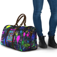 Personalized New Jersey Graffiti Mascot Travel Bag Urban Street Art - Vibrant Neon Spray Paint Aesthetic