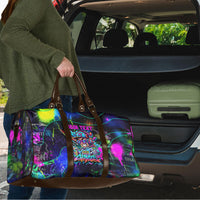 Personalized New Jersey Graffiti Mascot Travel Bag Urban Street Art - Vibrant Neon Spray Paint Aesthetic