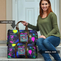 Personalized New Jersey Graffiti Mascot Travel Bag Urban Street Art - Vibrant Neon Spray Paint Aesthetic