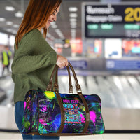 Personalized New Jersey Graffiti Mascot Travel Bag Urban Street Art - Vibrant Neon Spray Paint Aesthetic