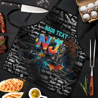Personalized New Jersey Liberty Bell Graffiti Apron Urban Street Art - Hand Drawn City Tagging