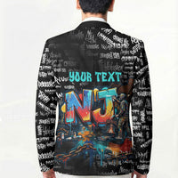 Personalized New Jersey Liberty Bell Graffiti Blazer Urban Street Art - Hand Drawn City Tagging