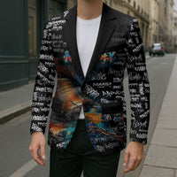 Personalized New Jersey Liberty Bell Graffiti Blazer Urban Street Art - Hand Drawn City Tagging