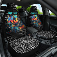 Personalized New Jersey Liberty Bell Graffiti Car Seat Cover Urban Street Art - Hand Drawn City Tagging