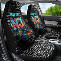 Personalized New Jersey Liberty Bell Graffiti Car Seat Cover Urban Street Art - Hand Drawn City Tagging