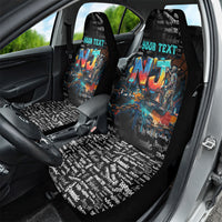 Personalized New Jersey Liberty Bell Graffiti Car Seat Cover Urban Street Art - Hand Drawn City Tagging