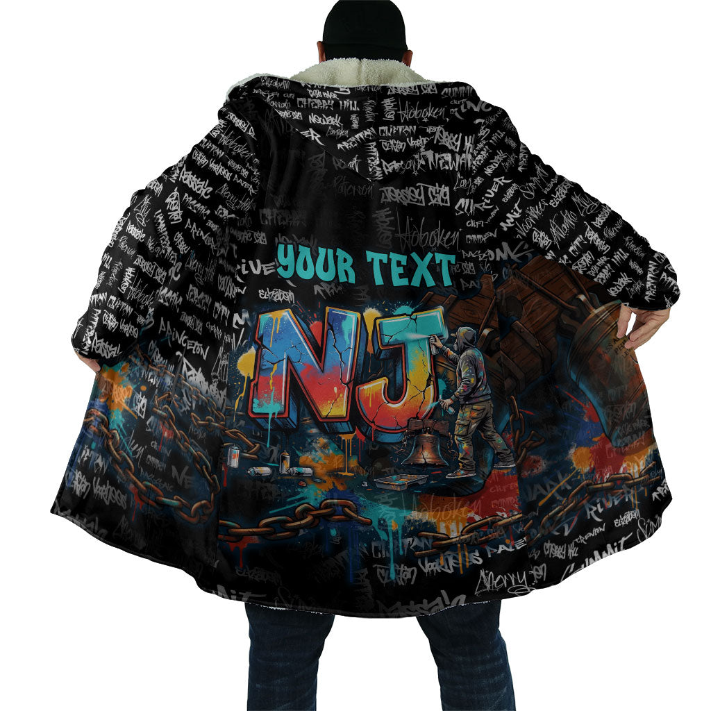 Personalized New Jersey Liberty Bell Graffiti Cloak Urban Street Art - Hand Drawn City Tagging