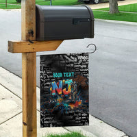 Personalized New Jersey Liberty Bell Graffiti Garden Flag Urban Street Art - Hand Drawn City Tagging
