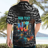 Personalized New Jersey Liberty Bell Graffiti Hawaiian Shirt Urban Street Art - Hand Drawn City Tagging