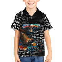 Personalized New Jersey Liberty Bell Graffiti Kid Hawaiian Shirt Urban Street Art - Hand Drawn City Tagging