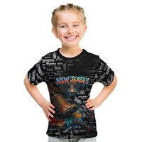 Personalized New Jersey Liberty Bell Graffiti Kid T Shirt Urban Street Art - Hand Drawn City Tagging