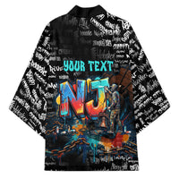 Personalized New Jersey Liberty Bell Graffiti Kimono Urban Street Art - Hand Drawn City Tagging