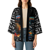 Personalized New Jersey Liberty Bell Graffiti Kimono Urban Street Art - Hand Drawn City Tagging