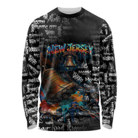 Personalized New Jersey Liberty Bell Graffiti Long Sleeve Shirt Urban Street Art - Hand Drawn City Tagging