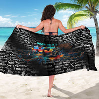 Personalized New Jersey Liberty Bell Graffiti Sarong Urban Street Art - Hand Drawn City Tagging