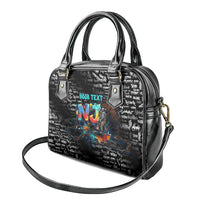 Personalized New Jersey Liberty Bell Graffiti Shoulder Handbag Urban Street Art - Hand Drawn City Tagging