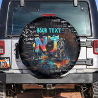 Personalized New Jersey Liberty Bell Graffiti Spare Tire Cover Urban Street Art - Hand Drawn City Tagging