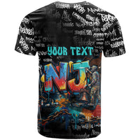 Personalized New Jersey Liberty Bell Graffiti T Shirt Urban Street Art - Hand Drawn City Tagging