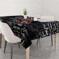 Personalized New Jersey Liberty Bell Graffiti Tablecloth Urban Street Art - Hand Drawn City Tagging