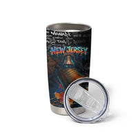 Personalized New Jersey Liberty Bell Graffiti Tumbler Cup Urban Street Art - Hand Drawn City Tagging